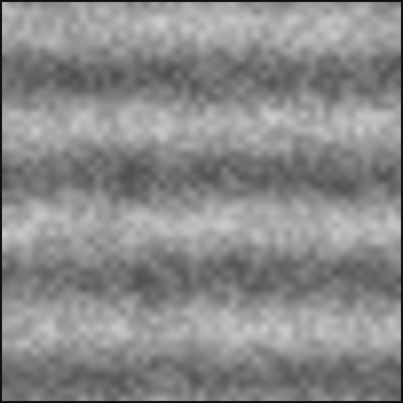 Pattern A surface state — tight, arrested mid-flow.
